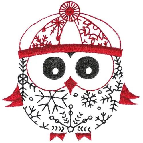Winter Owl Embroidery Design Special Offer