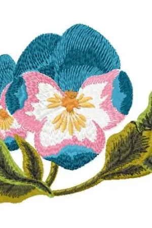 Pansy Flower Embroidery Design Editor’s Pick