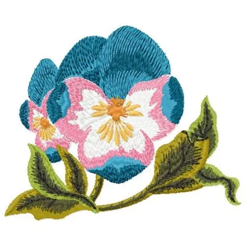 Pansy Flower Embroidery Design Editor’s Pick