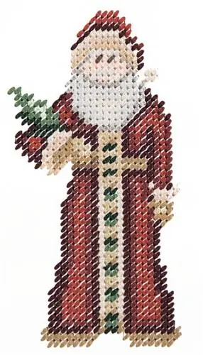 Needlepoint Santa Embroidery Design Warranty Included