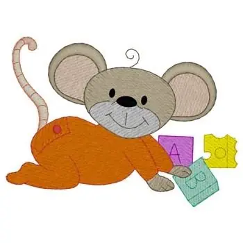 Baby Mouse Embroidery Design Buy Online