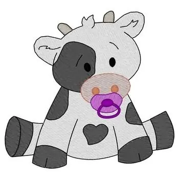 Baby Cow Embroidery Design Limited Offer