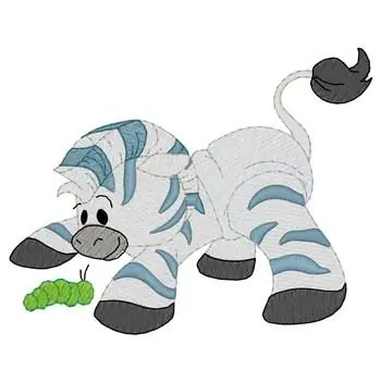 Baby Zebra Embroidery Design Big Sale