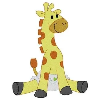Baby Giraffe Embroidery Design Mega Sale
