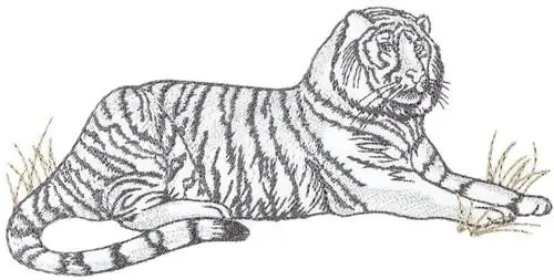 Tiger   Embroidery Design Flash Sale