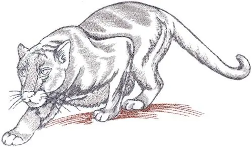 Panther Embroidery Design Reduced Price