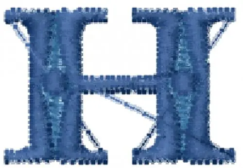 Occo Luchi Font H Embroidery Design Time-Limited