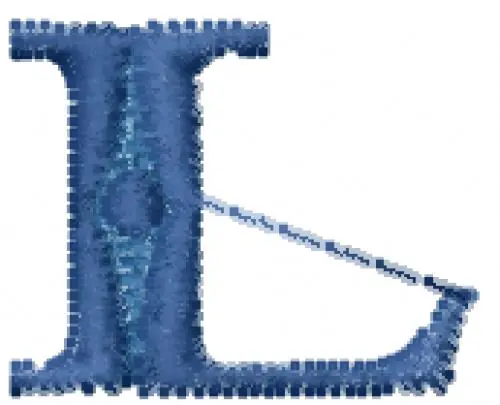 Occo Luchi Font L Embroidery Design Genuine