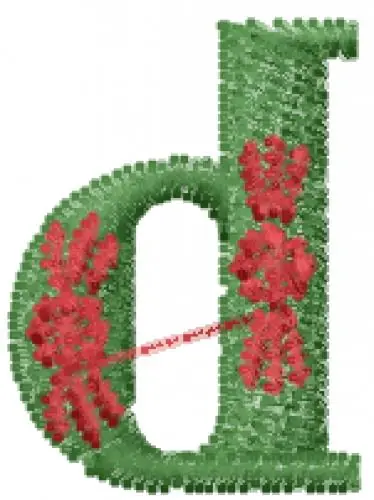 Order Now Decorative Font d Embroidery Design