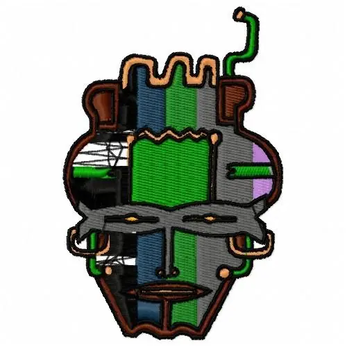 Money Back Guarantee African Mask Embroidery Design