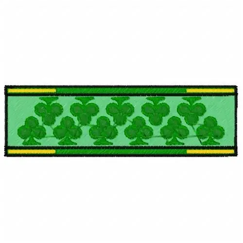 Best Choice Clover Banner Embroidery Design