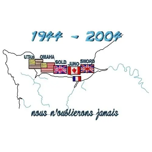 D-Day French Embroidery Design Money Back Guarantee