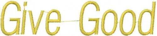 Give Good Embroidery Design Limited Edition