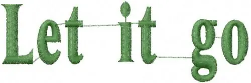 Let It Go Embroidery Design Seasonal Sale