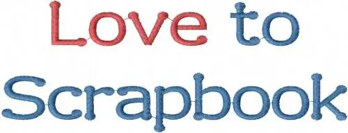 Final Sale Love To Scrapbook Embroidery Design