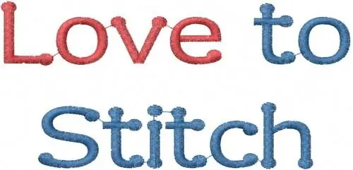 Cheap Love To Stitch Embroidery Design