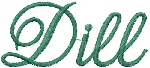 Dill Embroidery Design Buy Direct