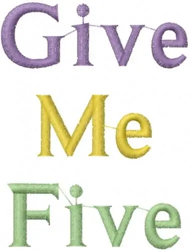 Give Me Five Embroidery Design Trusted Brand