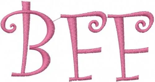BFF Embroidery Design Best Seller