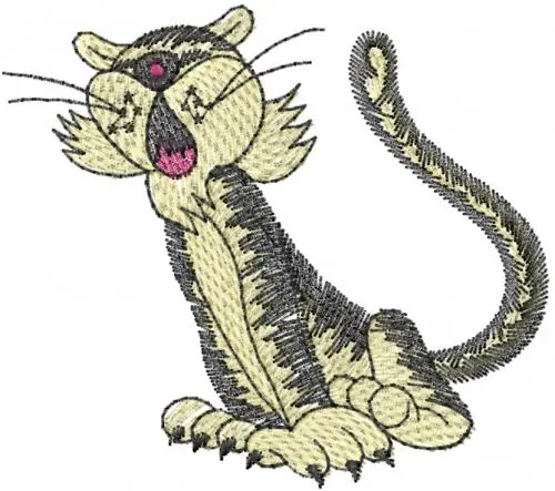 Signing Cat Embroidery Design Sale