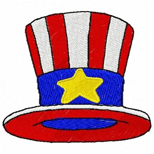 Patriotic Hat Embroidery Design Final Sale