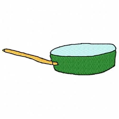 Fresh Stock Skillet Pan Embroidery Design