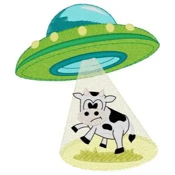 Exclusive Offer Flying Saucer Beam Embroidery Design