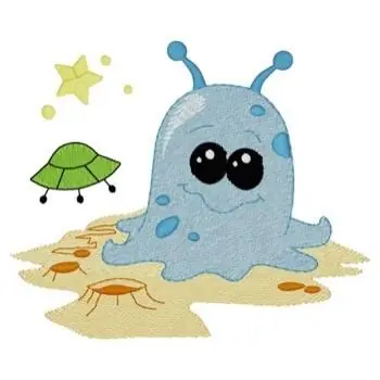 Flash Sale Alien Blob Embroidery Design
