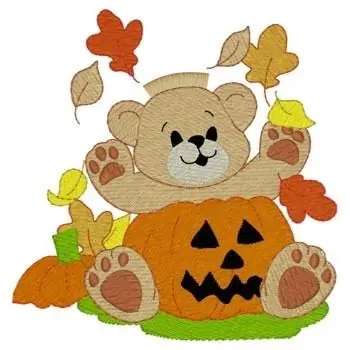 Buy Today Halloween Bear Fringe Embroidery Design