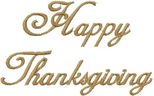 Happy Thanksgiving Embroidery Design Best Seller