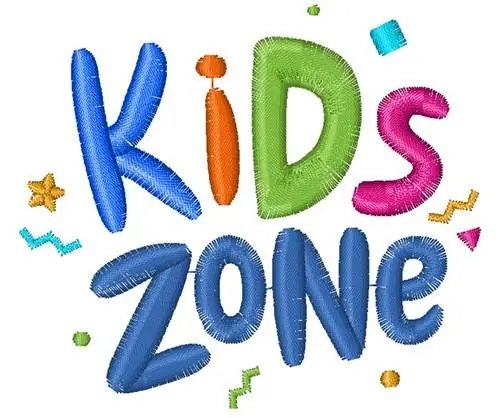 Kids Zone Embroidery Design Express Delivery
