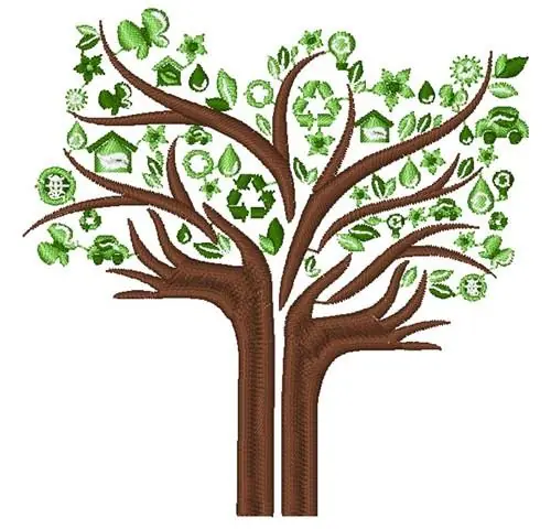 Ecology Tree Embroidery Design Deal