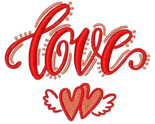Love Hearts Embroidery Design Factory Price