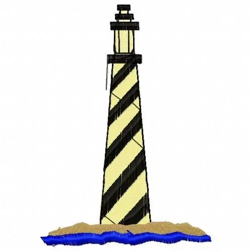Seasonal Sale Spiral Lighthouse Embroidery Design