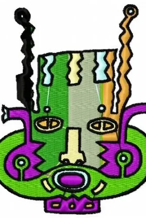 African Mask Embroidery Design Flash Sale