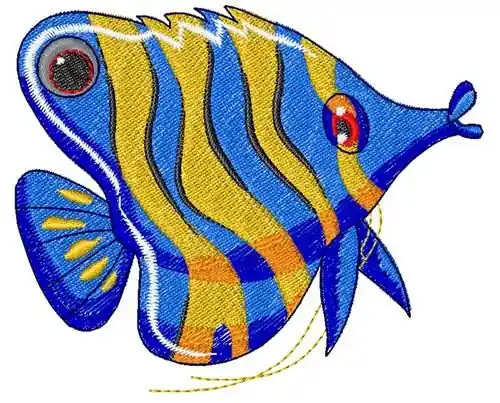 Time-Limited Tropical Fish Embroidery Design
