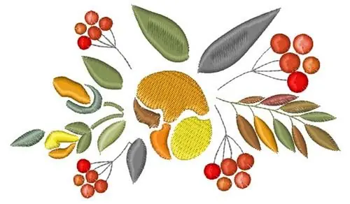Fruit & Leaves Embroidery Design Place Order