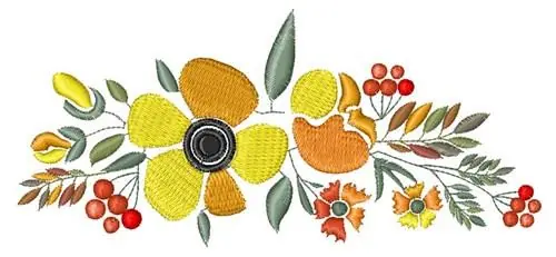 Floral Decoration Embroidery Design Affordable