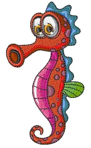 Seahorse Embroidery Design Buy Direct
