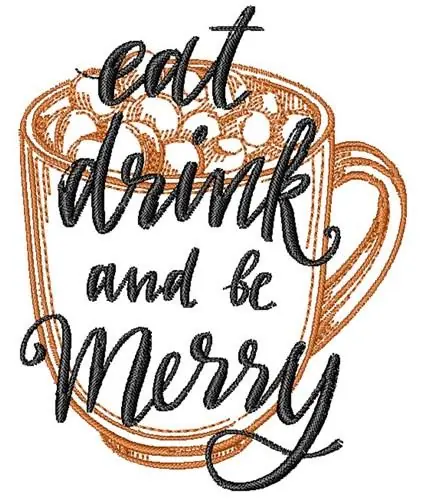 While Supplies Last Be Merry Embroidery Design