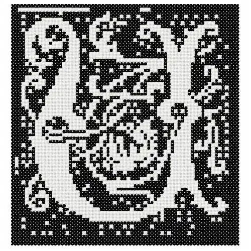 Fast Shipping U Square Embroidery Design