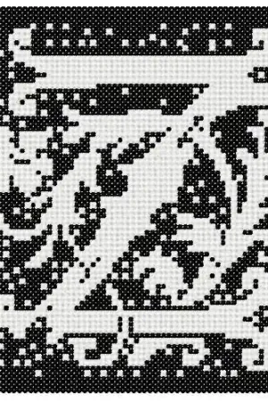Z Square Embroidery Design Handmade