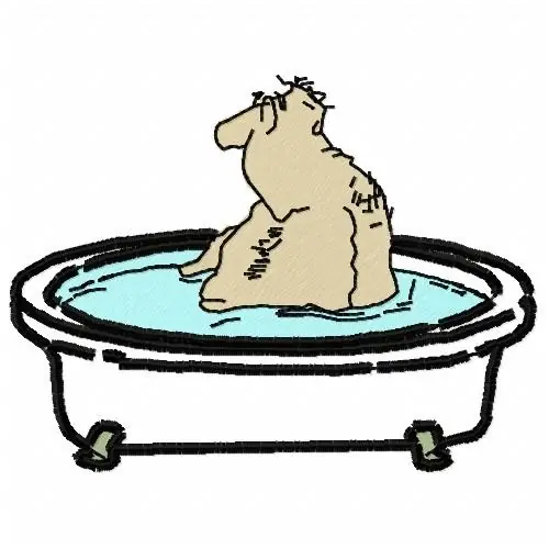 Man In Tub Embroidery Design Final Sale