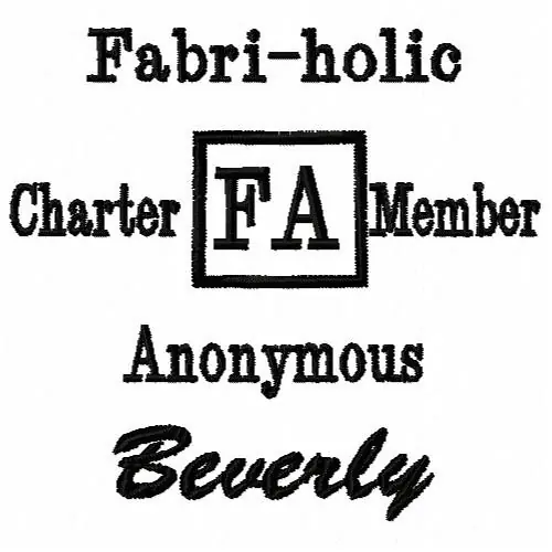 Fabric Anonymous Embroidery Design Free Returns
