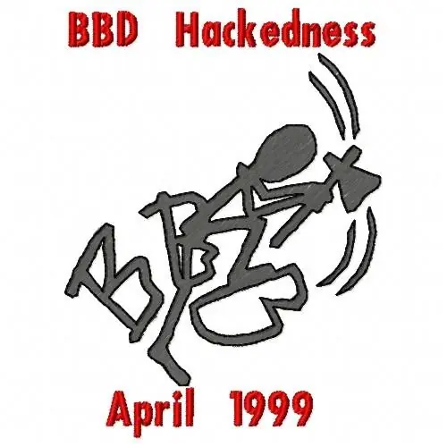 BBD Hackedness Embroidery Design Seasonal Sale