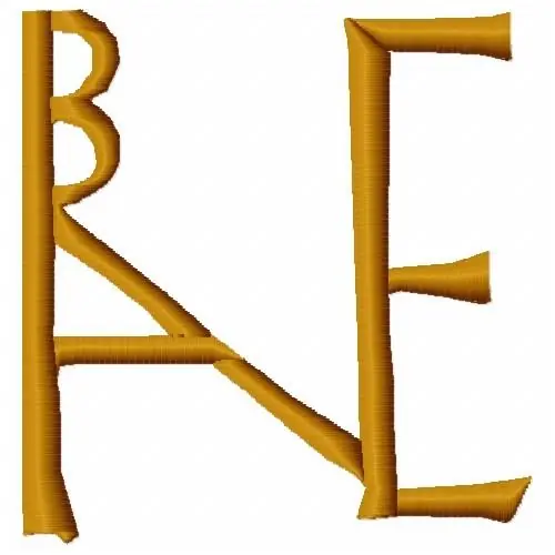 BAE Letters Embroidery Design Next Day Delivery