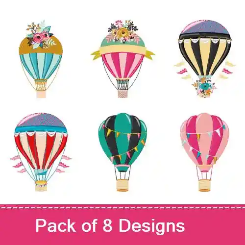 Hot Air Balloons Embroidery design pack by Bella Mia Designs, Embroidery Packs on EmbroideryDesigns.com Top Pick