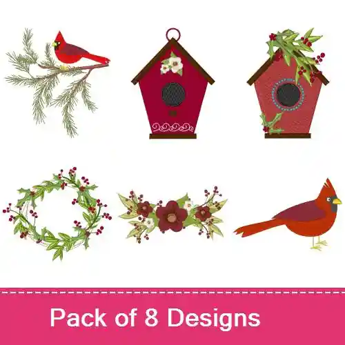 Winter Decorations Embroidery design pack by Bella Mia Designs, Embroidery Packs on EmbroideryDesigns.com Buy Today