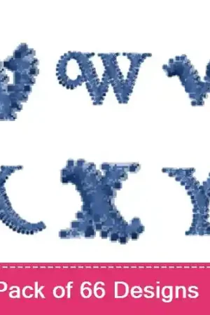 Authentic Black Chancery Font Embroidery design pack by Bella Mia Designs, Embroidery Packs on EmbroideryDesigns.com