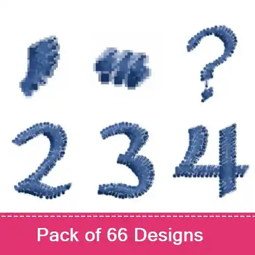 Money Back Guarantee Carolingia Font Embroidery design pack by Bella Mia Designs, Embroidery Packs on EmbroideryDesigns.com